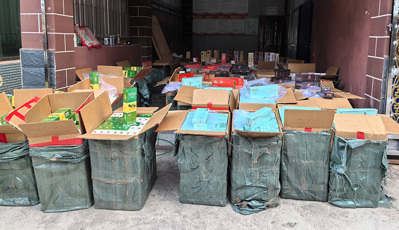 案件查获卷烟。