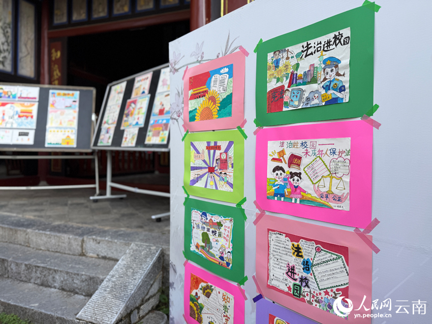 广南县城区第一小学开展普法进校园系列活动。人民网记者 蔡树菁摄