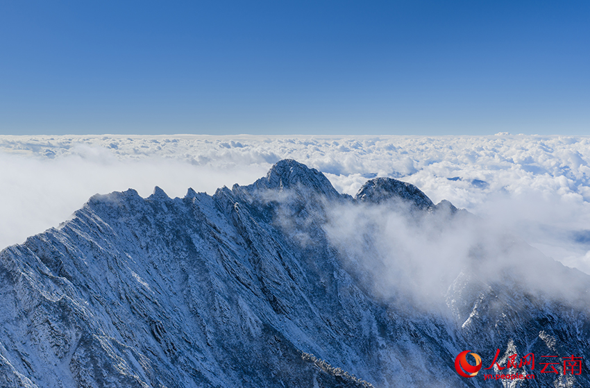 苍山雪景。钟铭超摄