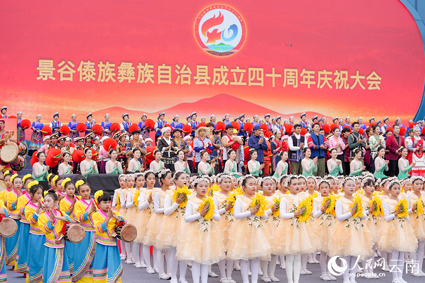 慶祝大會文藝展演。人民網記者 虎遵會攝