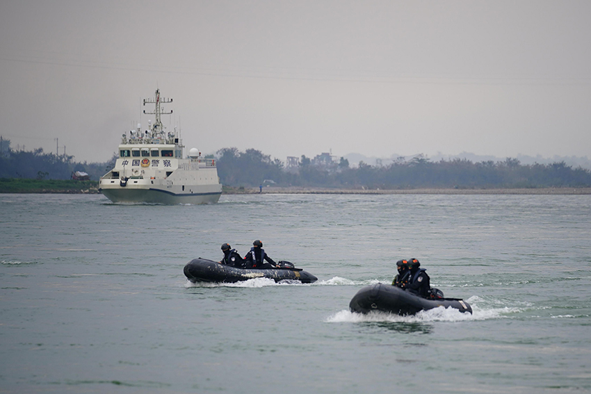 中老缅泰举行处置水上突发事件联合演练。云南省公安厅供图