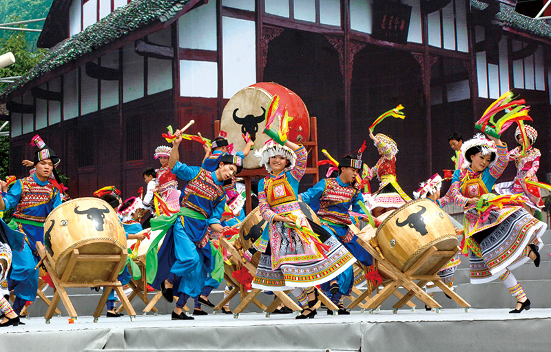 云南昭通,各族共聚欢庆节日。昭通市委宣传部供图