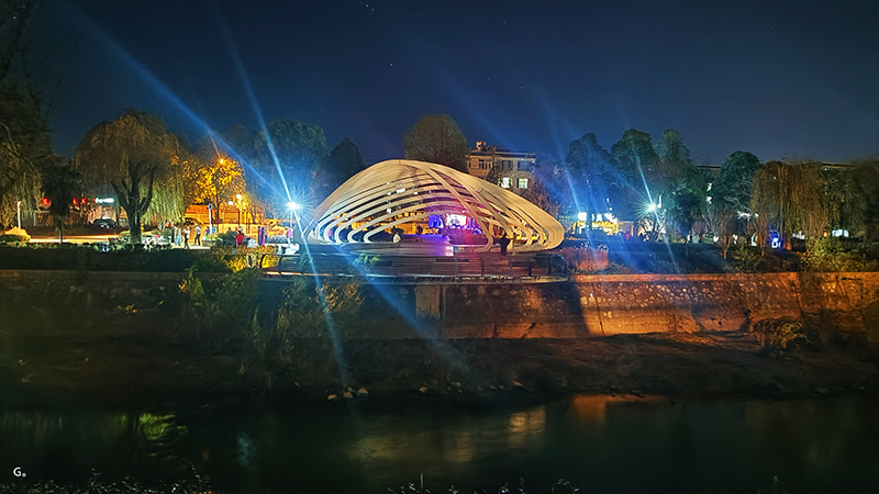 南盘江夜景。