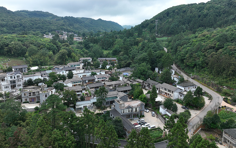 下宜卡村景观一角。