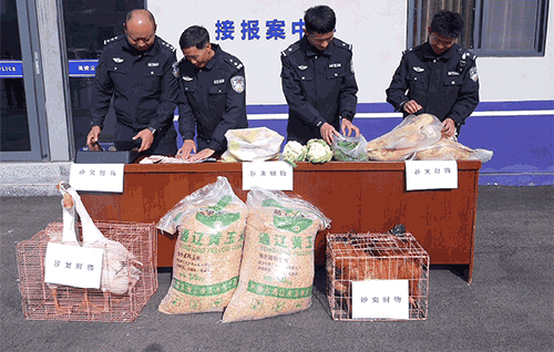 姚安縣公安局棟川派出所舉行涉案財物集中返還活動現場。楚雄警方供圖