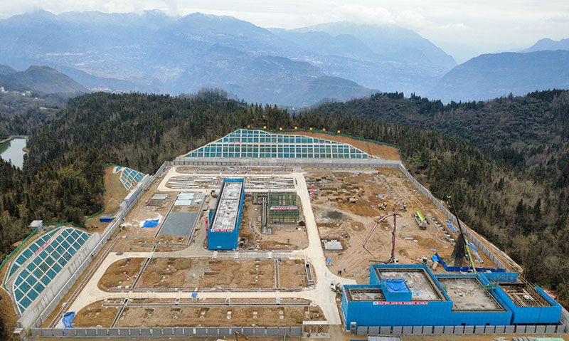 220千伏金江输变电工程施工现场。李继锐摄