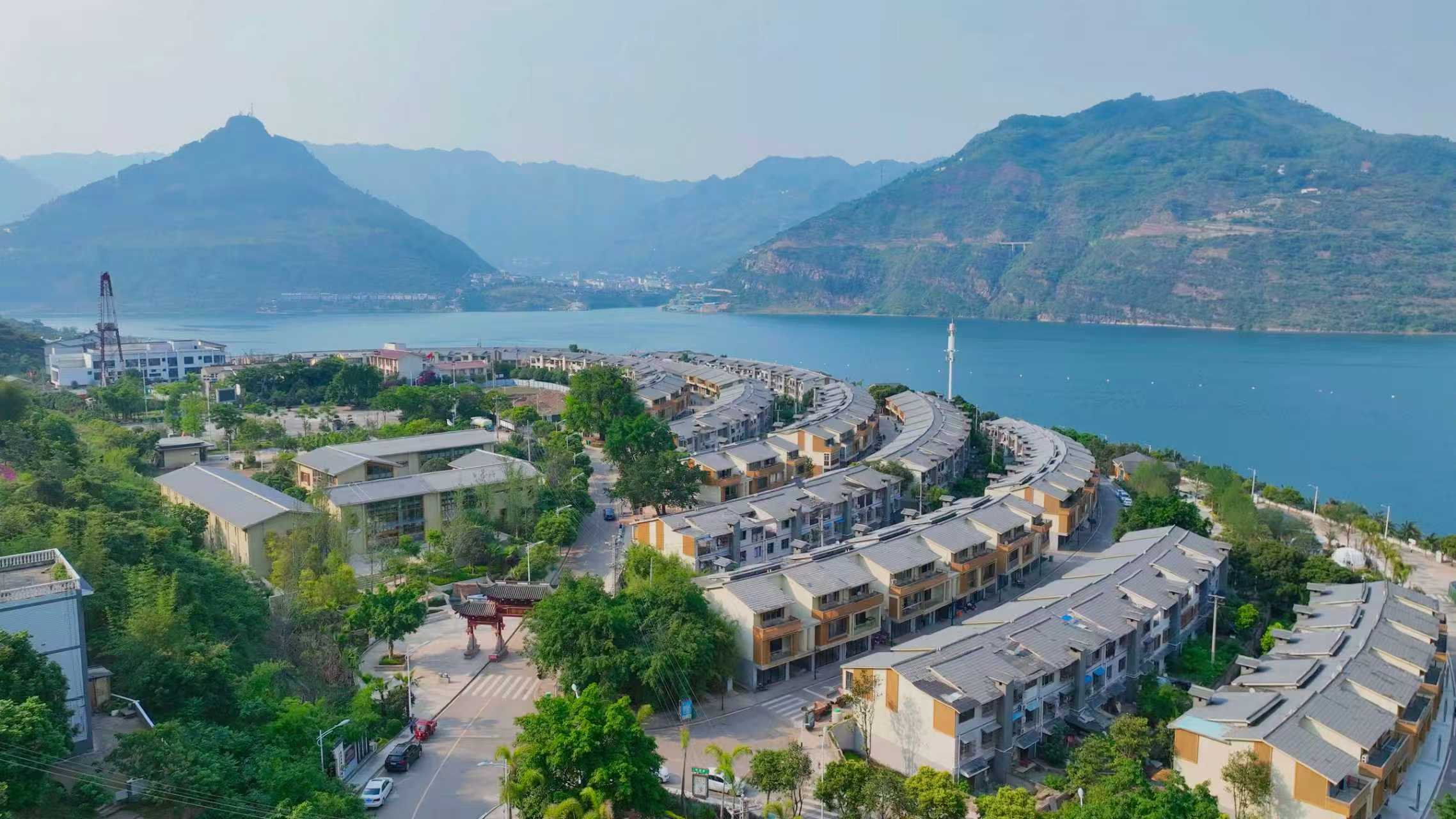 【1】俯瞰邵女坪。水富市融媒体中心供图