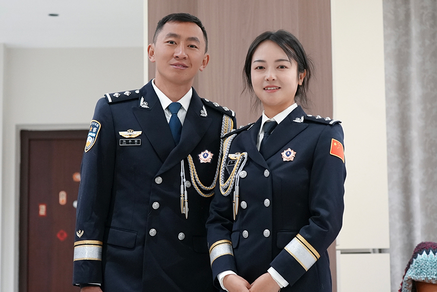 張李國和妻子李咸婷的合影。受訪者供圖