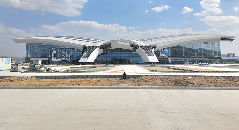 昭通機場遷建項目施工現場。