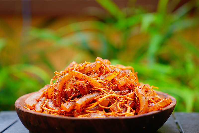 佤味牛皮。鄭迎瑩攝