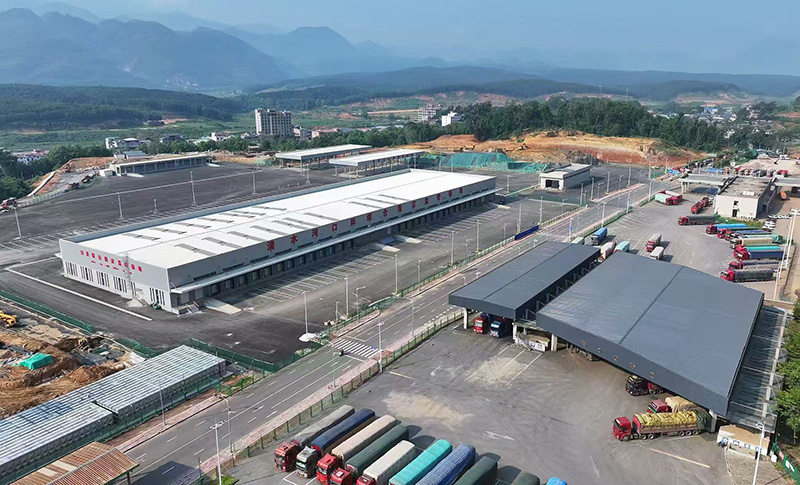 孟定清水河口岸綜合指定監管場。臨滄市委宣傳部供圖