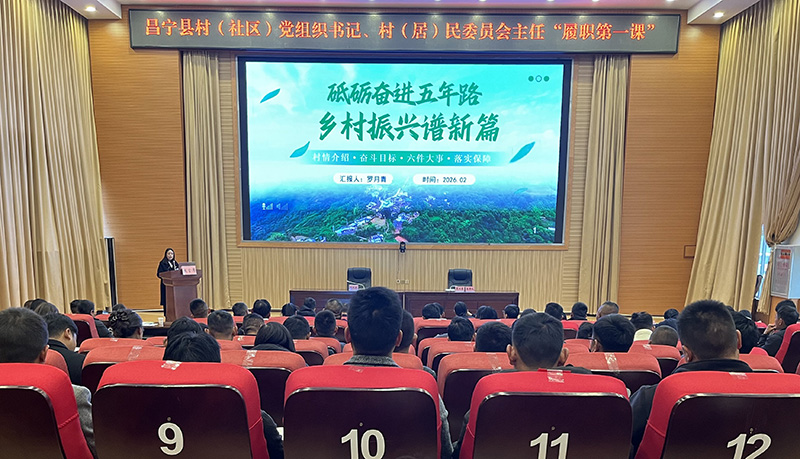 雞飛鎮八甲村黨總支書記羅月青交流經驗--沙雲花攝