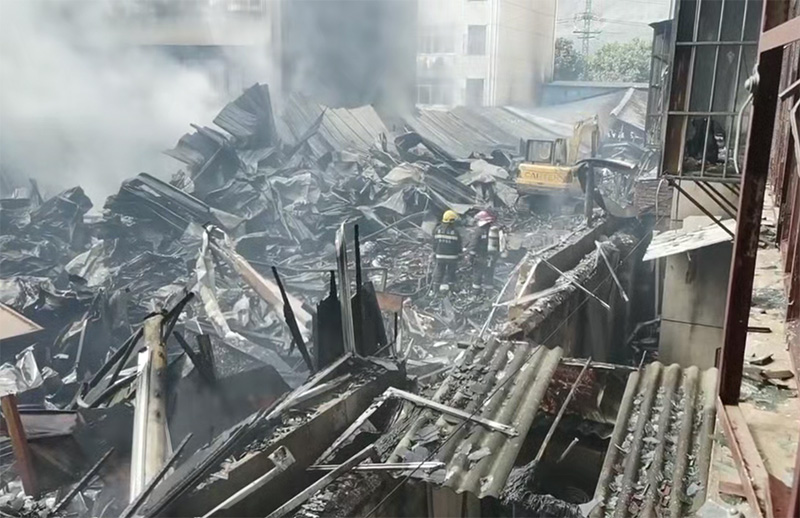 火灾现场。受访者供图