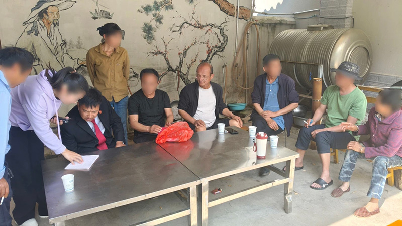 调解活动现场。