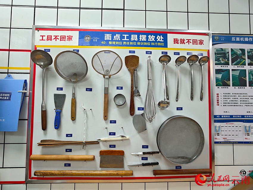 所有工具都依規擺放整齊。人民網 尹馨攝