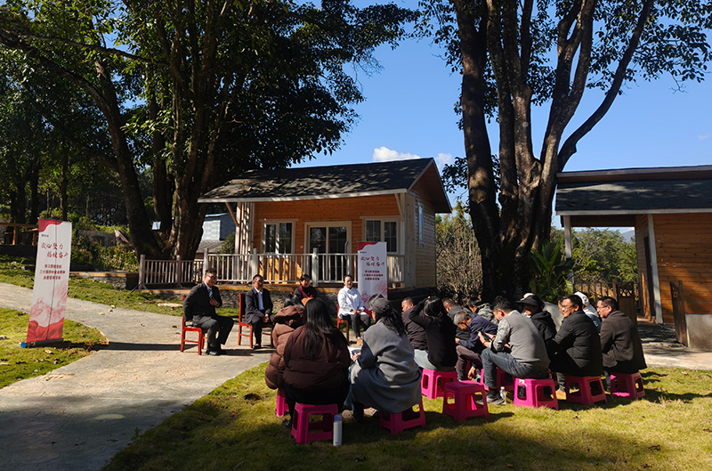 在田園鎮四角田村開展宣講。陳旭攝