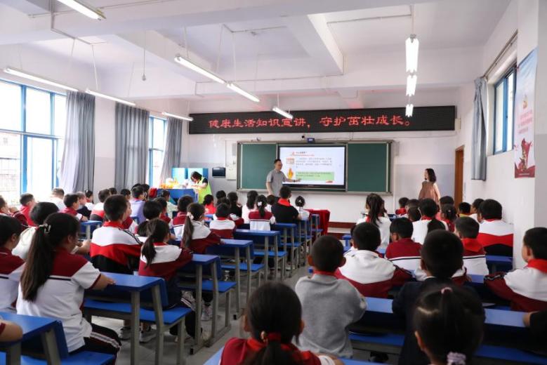 儿童膳食营养健康科普讲座现场。