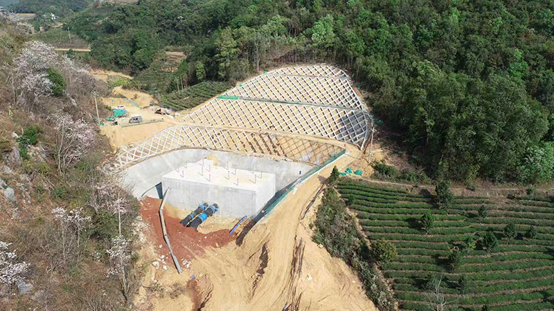 耿马灌区工程建设现场。