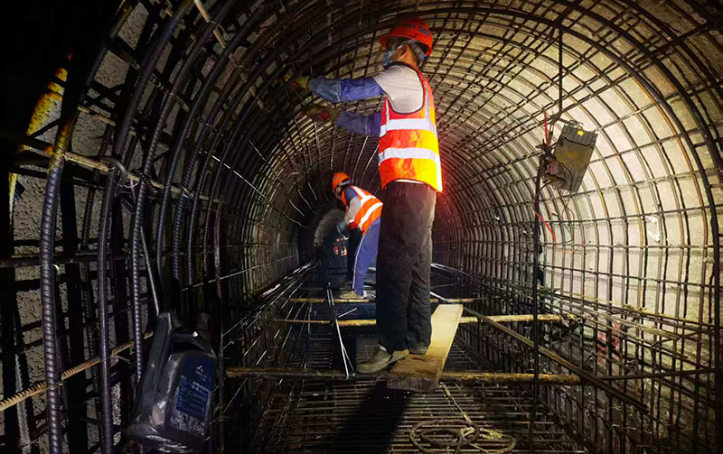 耿马灌区工程建设现场。