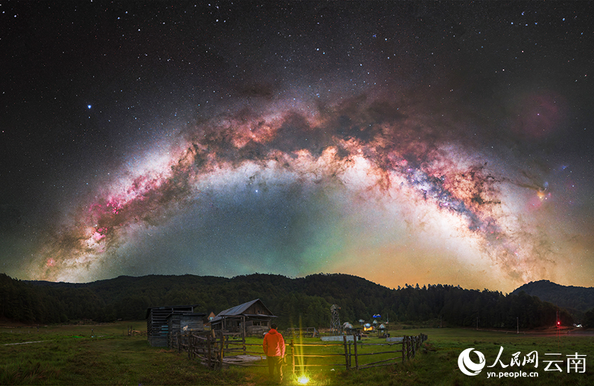 大理云龙海坪星空美景。王鹏摄