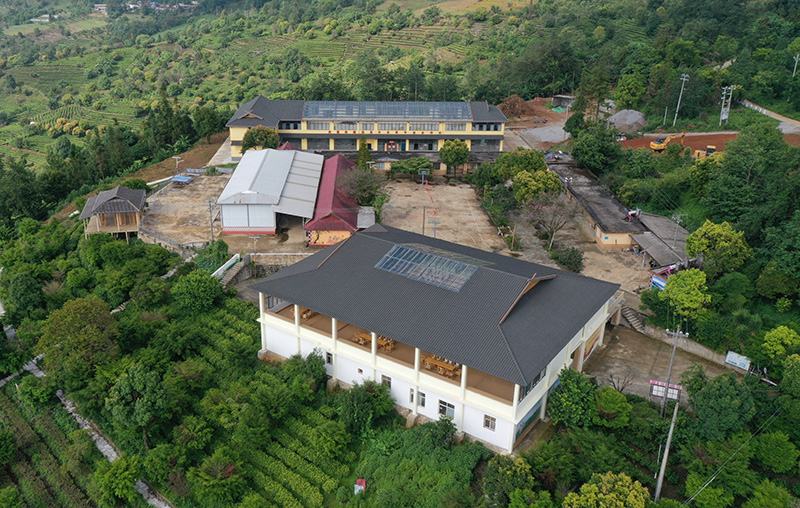 沪滇协作援建的力所乡商烟街茶场的新厂房。李毅摄