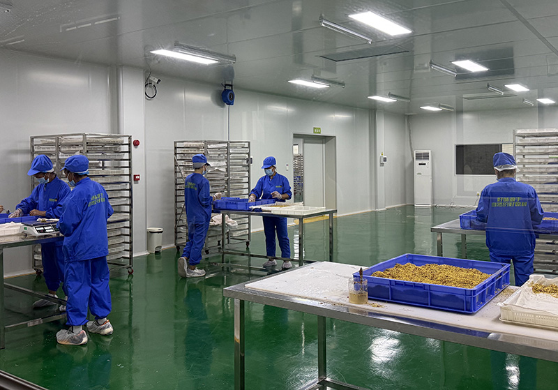 工人正在制作百香果果膏。红河县融媒体中心供图