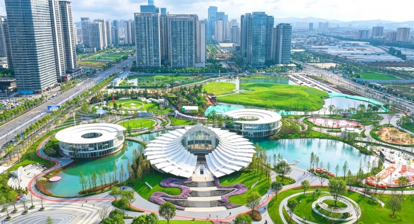 航拍昆明巫家坝片区。郭武辉摄