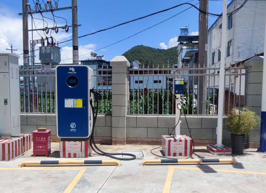 雲龍縣各地充電站。