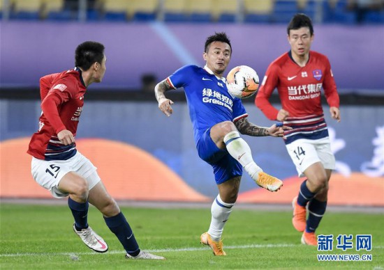 （體育）（4）足球——中超：上海綠地申花勝重慶當代