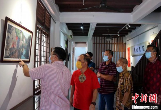 马六甲举行书画展推后疫情时代马中文化交流